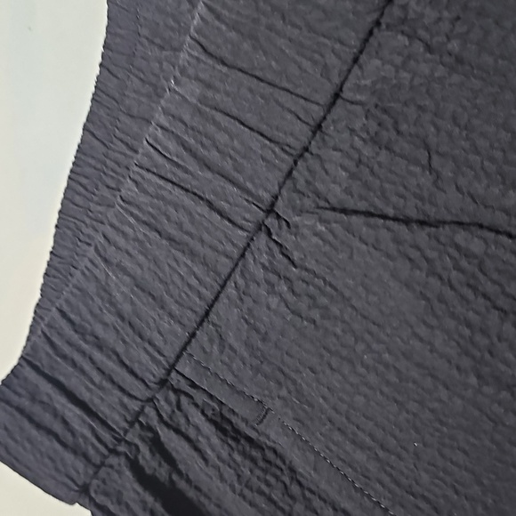 Eileen Fisher Textured Black Trousers Stretchy Pants Size PS - Picture 3 of 6